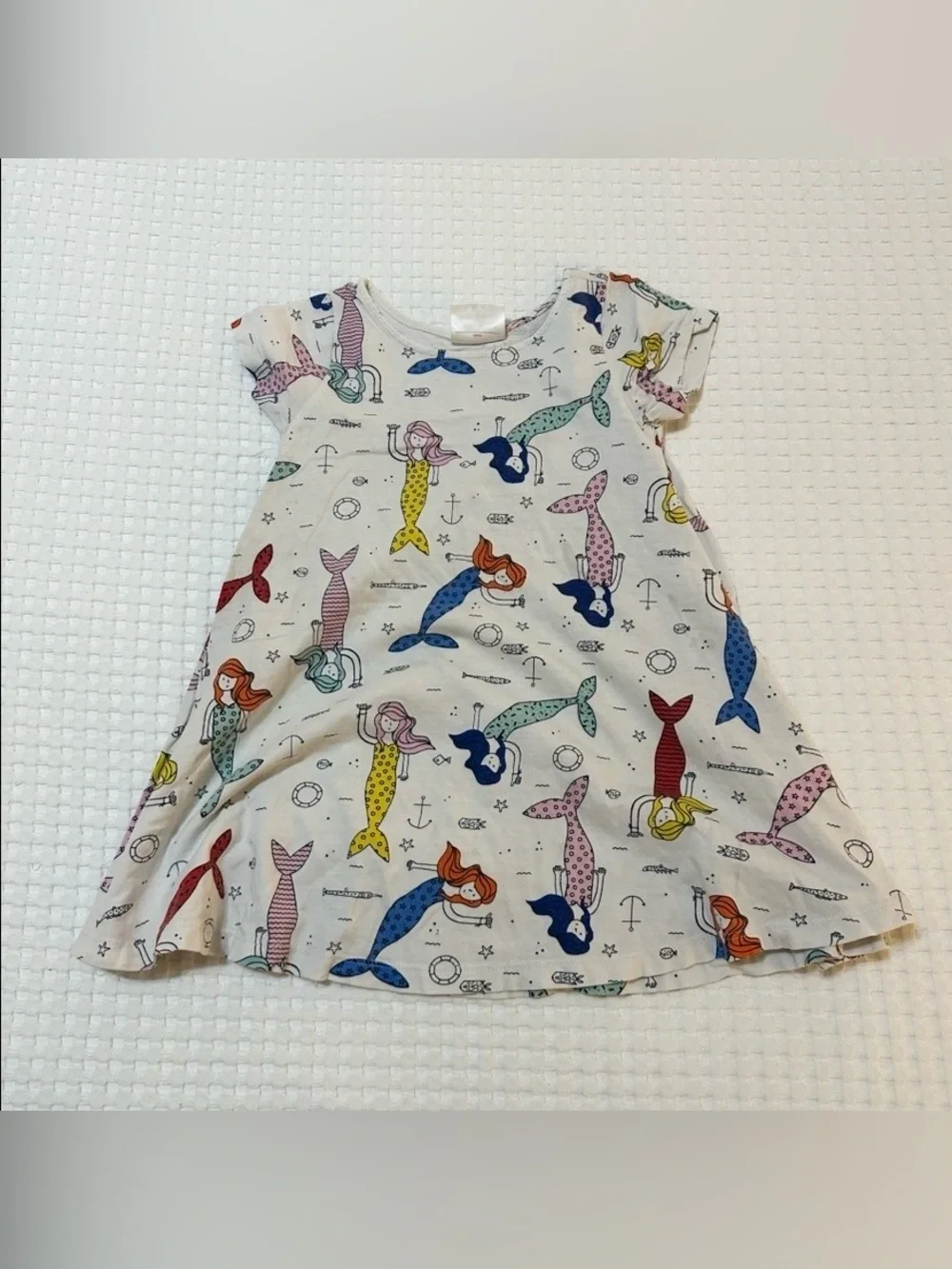 Hanna Andersson Bundle Of 2 Play Dresses Ladybug/Mermaid Girls Size 100 4